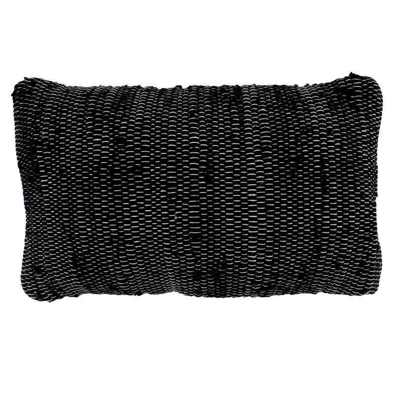 Saro Noir Chindi Collection Cotton Pillow Cover