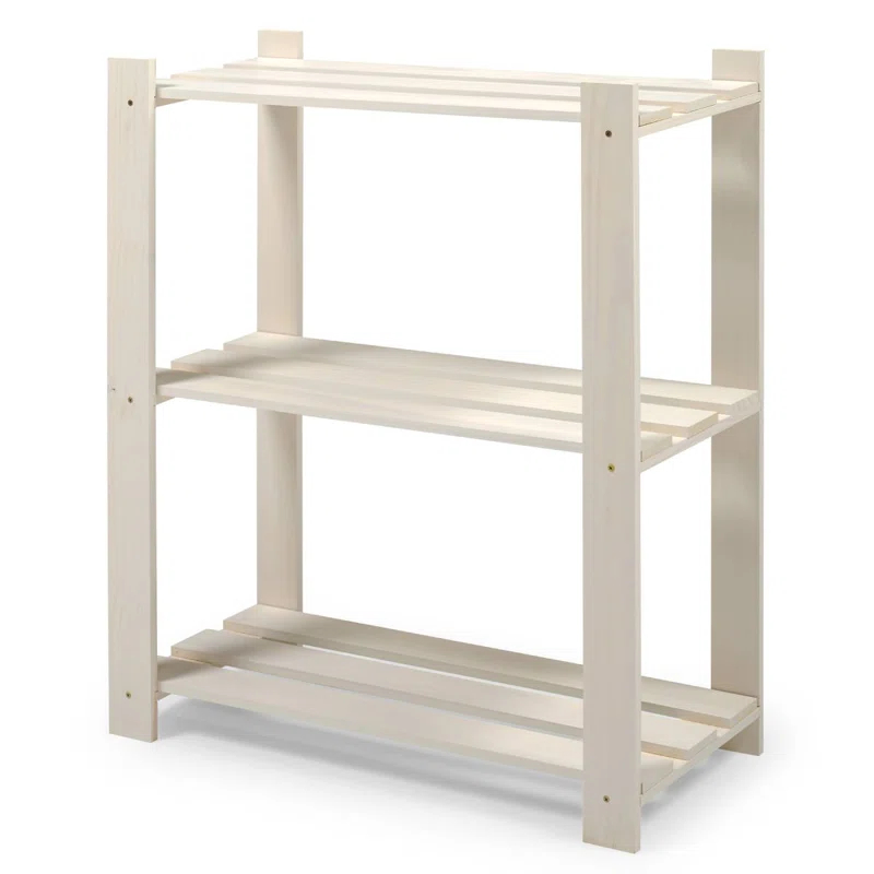 Utility 29.53'' W Solid Wood Shelving Unit