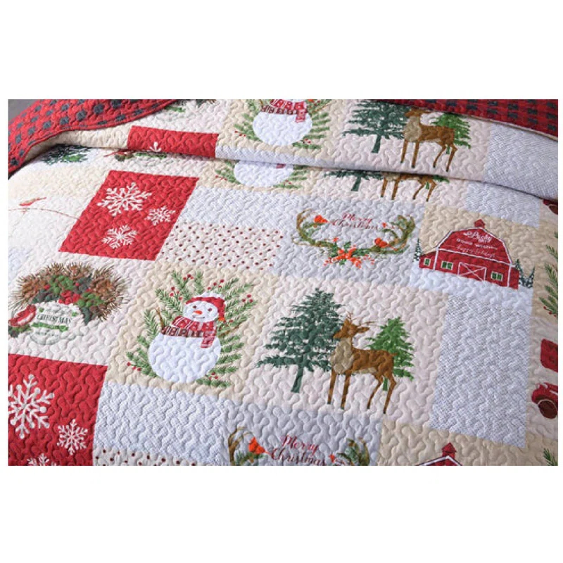 MarCielo Plaid Quilt Set
