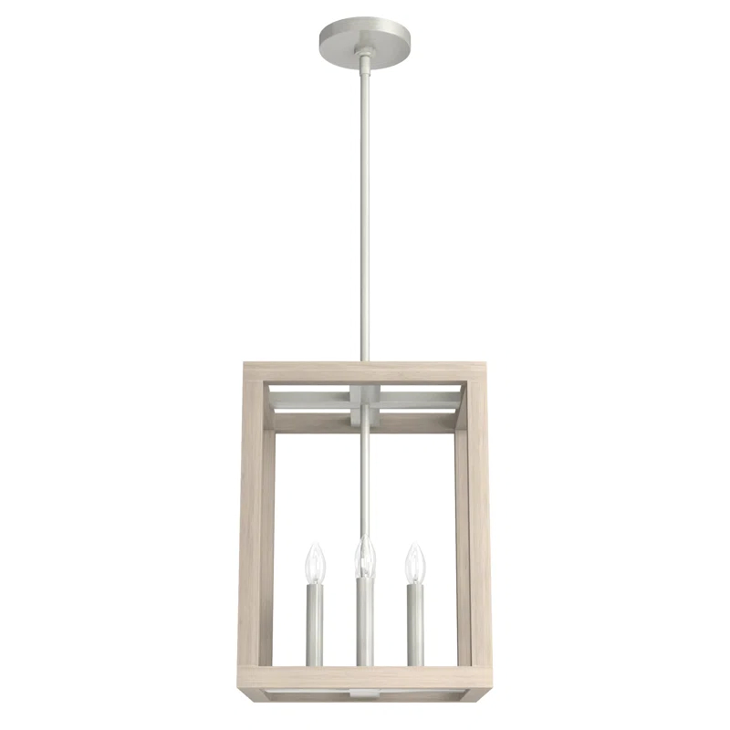 Hunter Fan Squire Manor 4 - Light Lantern Rectangle Chandelier