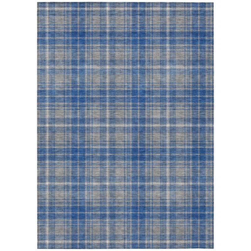 Machine Washable Indoor/Outdoor Chayden ACN993 Gray 2'3" x 7'6" Runner Rug