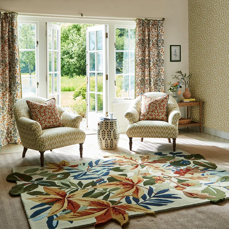 Wool Floral Rug