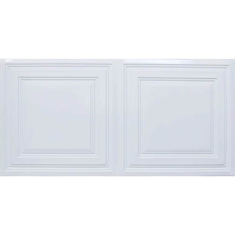 FromPlainToBeautifulInHours Economy Drop-In PVC Ceiling Tile (Set of 10)