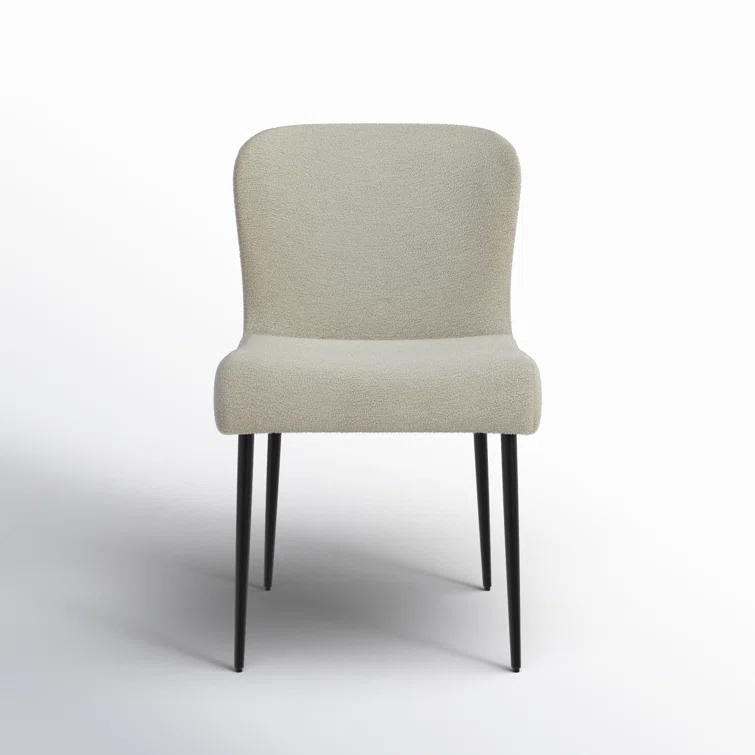 Joss & Main Estrella Boucle And Metal Legs Dining Chair