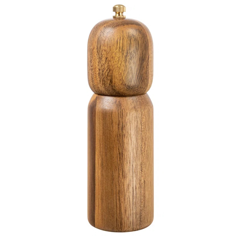 Creative Co-Op Modern Wood Salt And Pepper Mill,