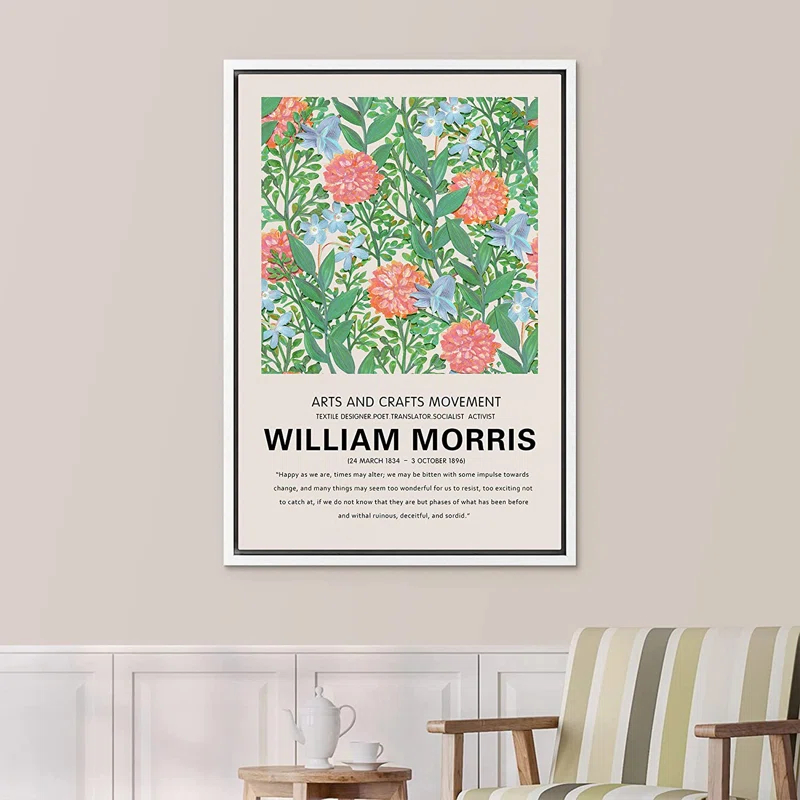 SIGNLEADER " Rose Flower Garden Nature Wilderness Illustrations " by William Morris