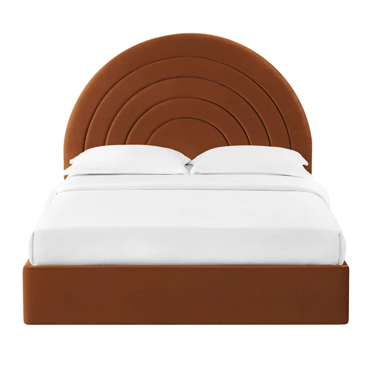 Modway Solana Arched Performance Velvet Platform Bed