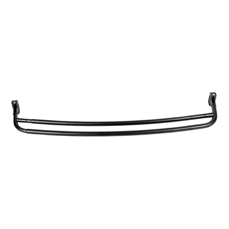 VOMGEB1 Double Curved Shower Rod, Durable Metal Construction