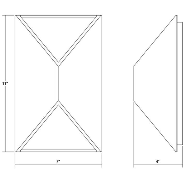 SONNEMAN Inside-Out Aluminum LED Wall Light