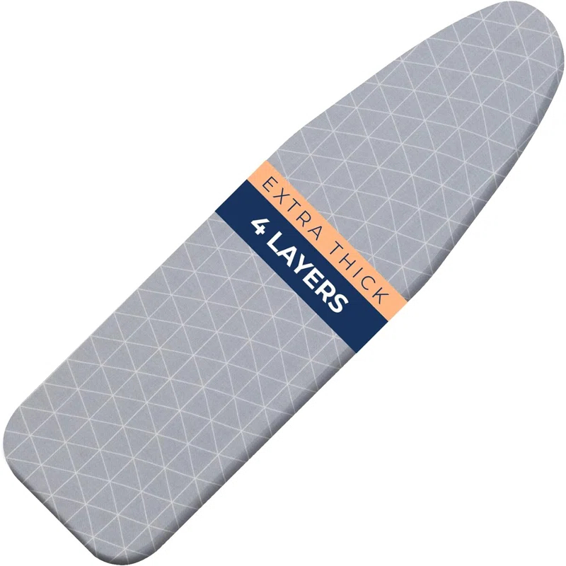 happhom 12 x 30 Tabletop Ironing Board Cover with Elasticized Edges, Fits Small, Table Top and Mini Boards