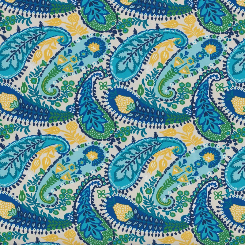 Pillow Perfect Paisley Indoor/Outdoor Throw Pillow (Set of 2)