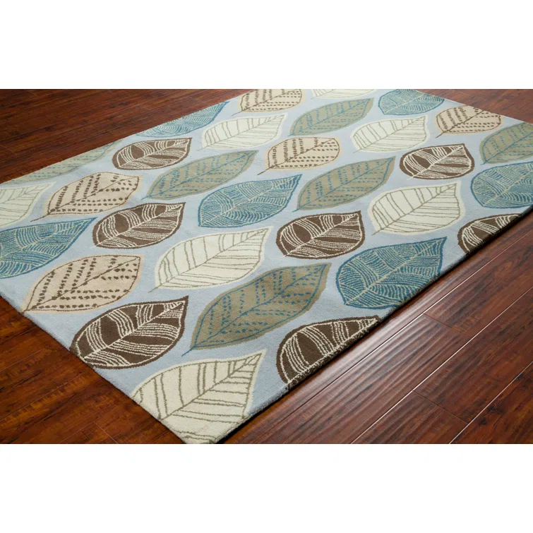 Chandra Rugs Allie Performance Hand Tufted Wool Floral Indoor Rug