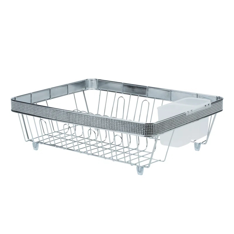 Bath Bliss 22899-CHR Kitchen Details Drying Rack in Pave Diamond Design