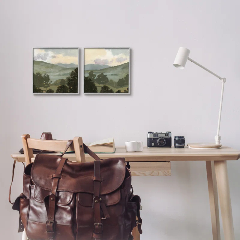 Stupell Industries A2-597-Giclee " Rural Hills " by Victoria Barnes 2 - Pieces Painting Print