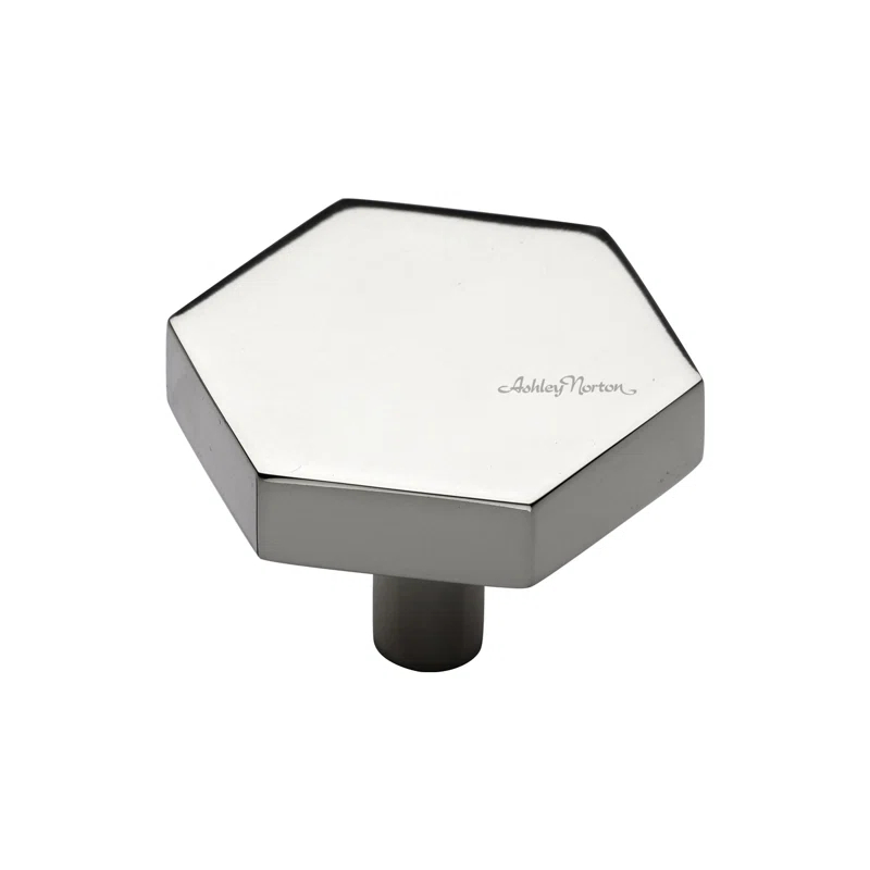 Ashley Norton Oversized Hex 1 3/4" Length Geometric Knob
