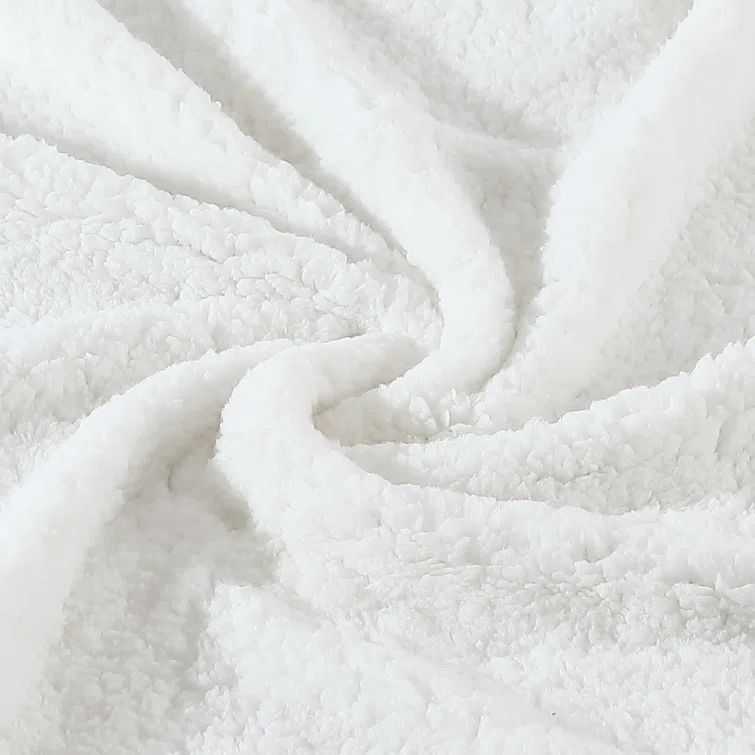 Eddie Bauer Eddie Bauer Printed Plush Fleece/Sherpa Oversized Throw Blanket