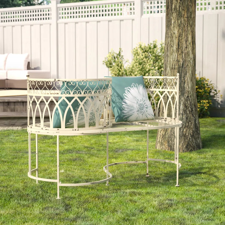 Fleur De Lis Living Yelverton Iron Outdoor Bench