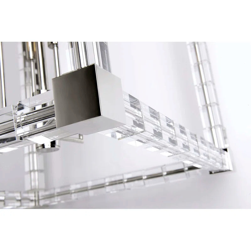 Hudson Valley Lighting Alpine 4 - Light Dimmable Square / Rectangle Chandelier
