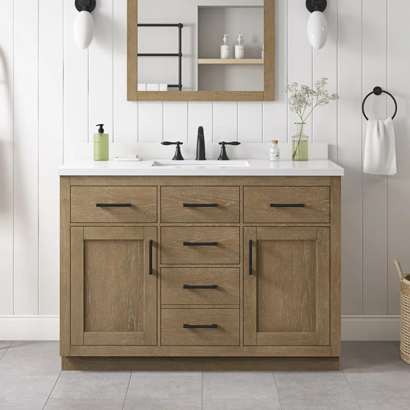 OVE Decors Bailey 48" Single Bathroom Vanity with Premium Countertop