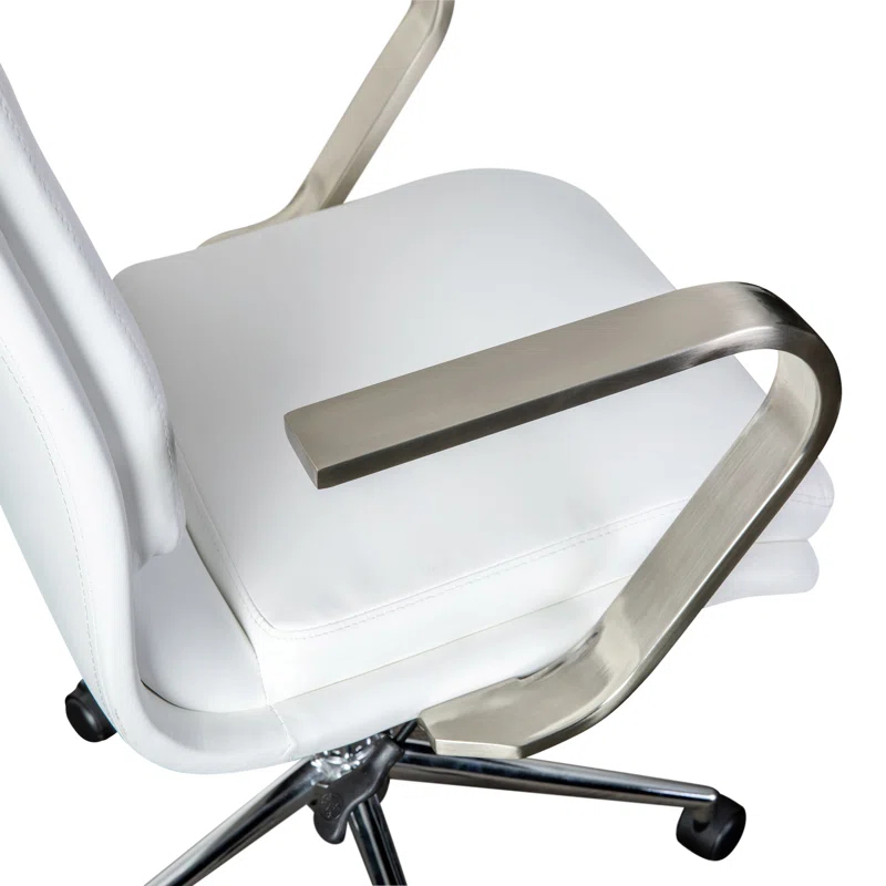 Flash Furniture Mid-Back Designer Upholstered Swivel Executive Office Chair with Armrests by Flash Furniture