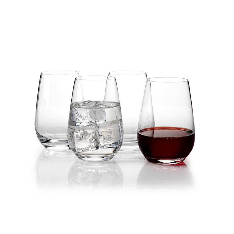 vivo by Villeroy & Boch Group Vivo by Villeroy & Boch Group Voice Set/4 Stemless Lead Free Crystal 13.5 oz All Purpose Glasses (Set of 4)