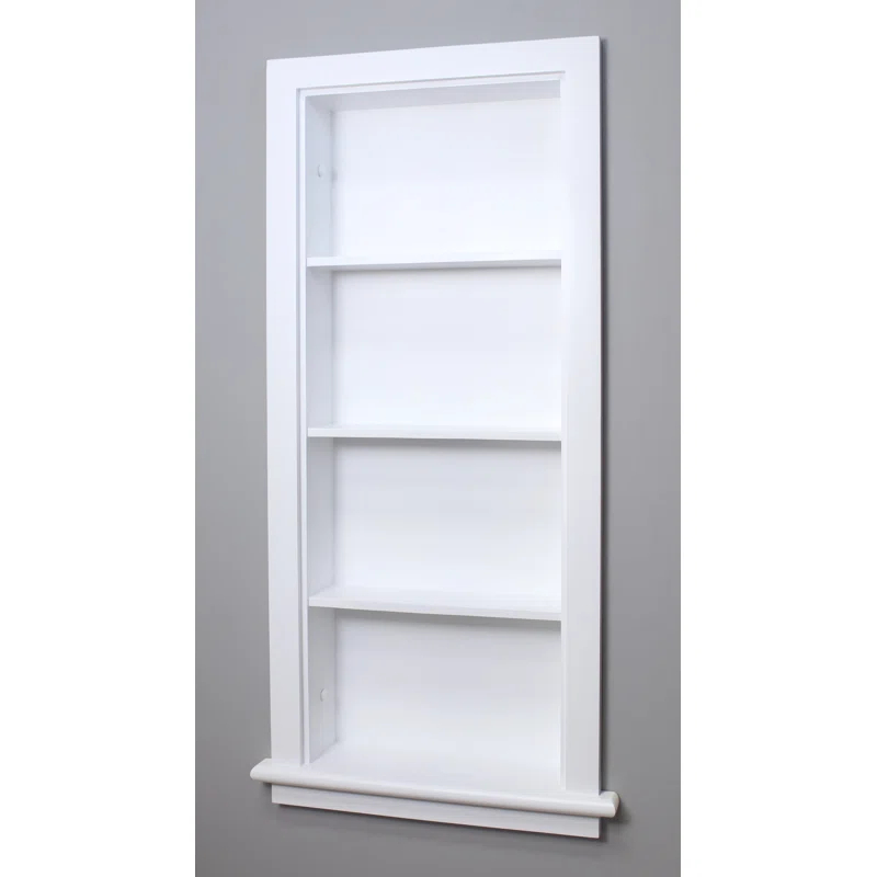 14X36 Aiden Recessed Wall Niche With Plain Back And Three Shelves