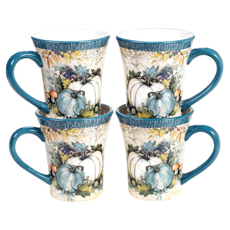 Certified International Certified International Harvest Gatherings Set Of 4 Mug (Set of 4)