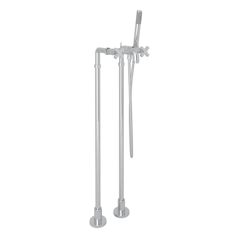 Lombardia Floor Mount Tub Filler