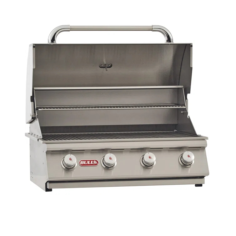 Bull Outdoor Products Bull Outlaw 4-Burner Built-In Convertible Gas Grill