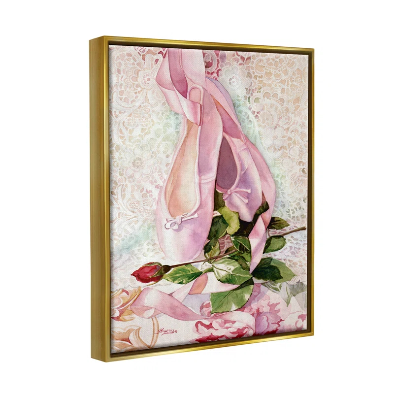 Stupell Industries " Ballet Dance Shoes Lace Pattern " by Judy Koenig