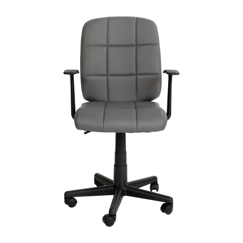 ColorLife Bonavant Mid-Back Quilted Vinyl Swivel Task Office Chair