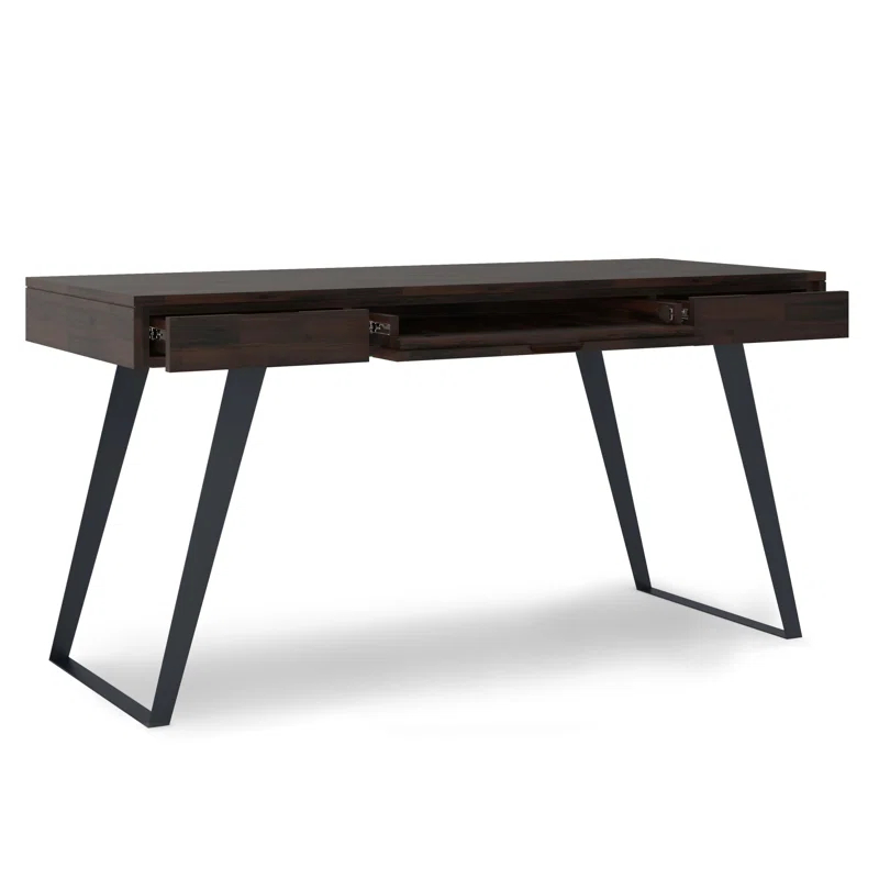 Simpli Home Lowry Solid Wood Desk
