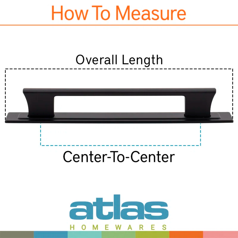 Atlas Homewares Zander 12" Center To Center Appliance Pull