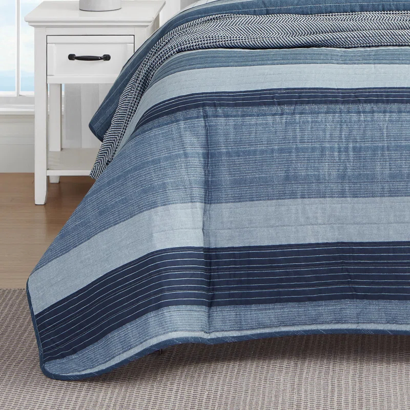 Nautica Ridgeport Cotton Reversible Quilt Set