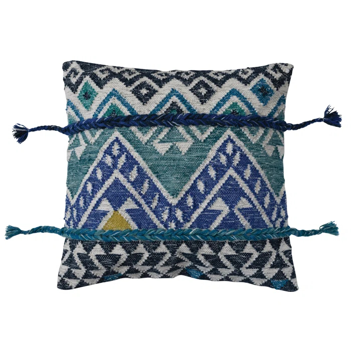 Creative Co-Op Embroidered Cotton Blend Pillow Cover