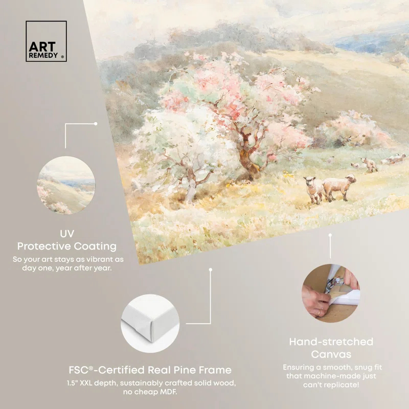 Art Remedy Joseph Rubens Powell Spring Canvas Vintage Art Prints by Art Remedy