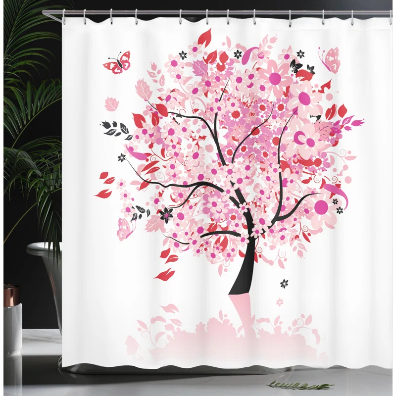Ambesonne Shower Curtain with Hooks Included