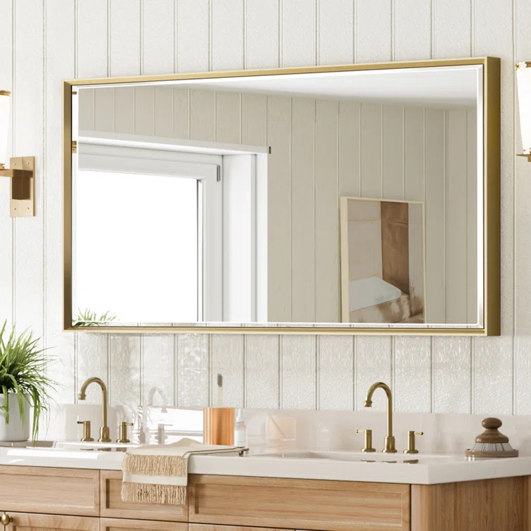 Latitude Run® Lohoski Decorative Wall Mirror Beveled Design, Bathroom Vanity Mirror Accent Mirror Finish & Reviews | Wayfair