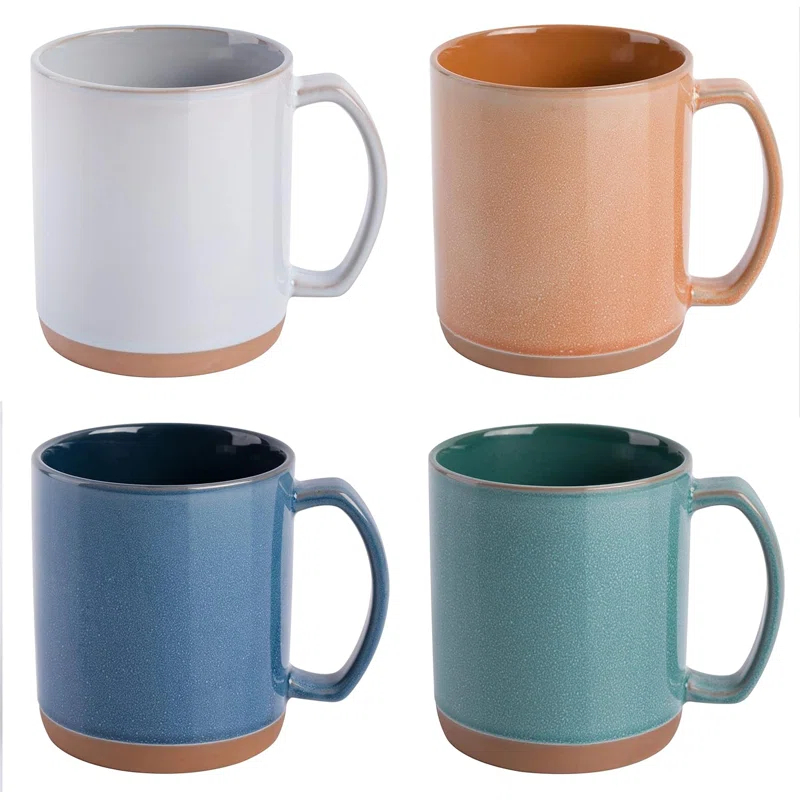 Mr. Coffee Dorsey 4 Piece Assorted Color Mug Set