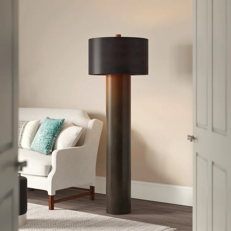 Global Views Tortoise Drum Floor Lamp