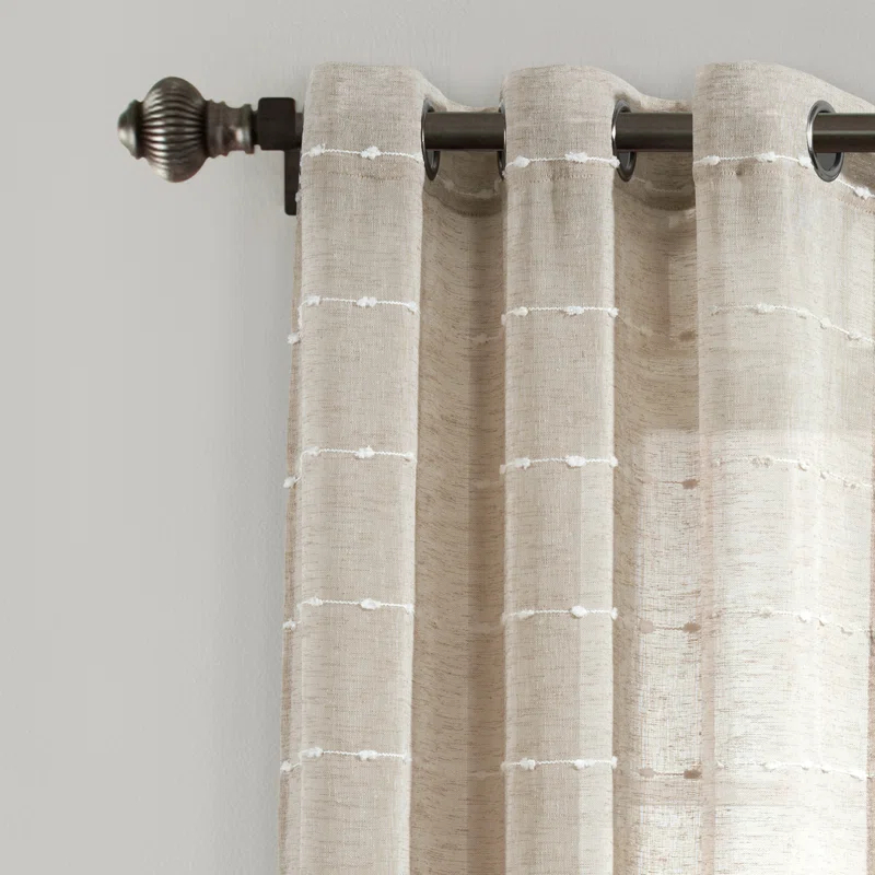 Lush Decor Polyester Sheer Curtain Pair (Set of 2)