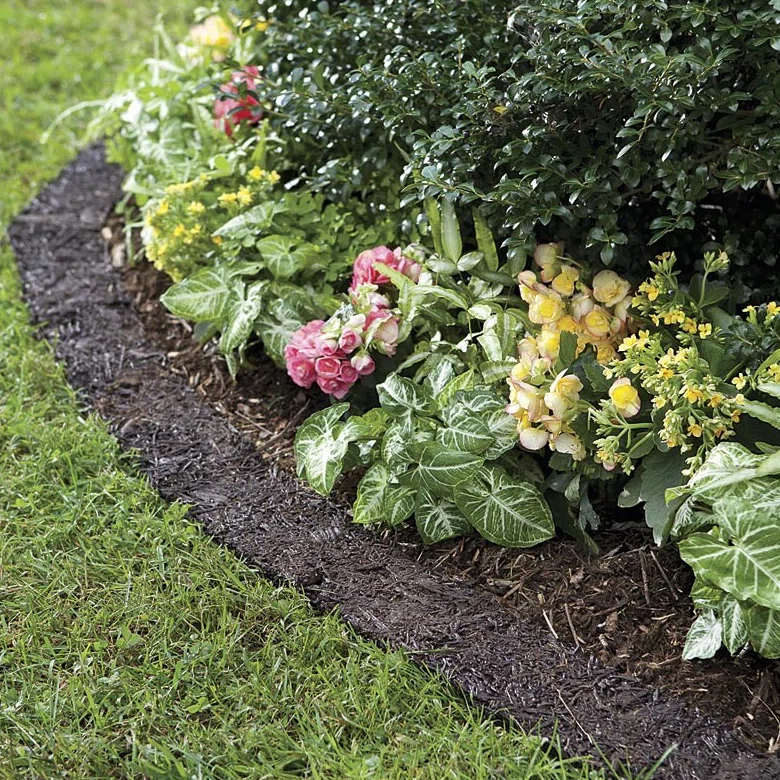 Evergreen Enterprises, Inc Perma Mulch Recycled Rubber Garden Border Edging, 120" L