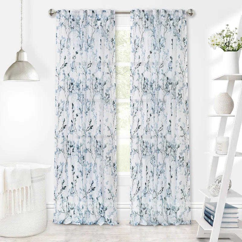 Red Barrel Studio® Molineux Polyester Semi Sheer Curtain Single Panel