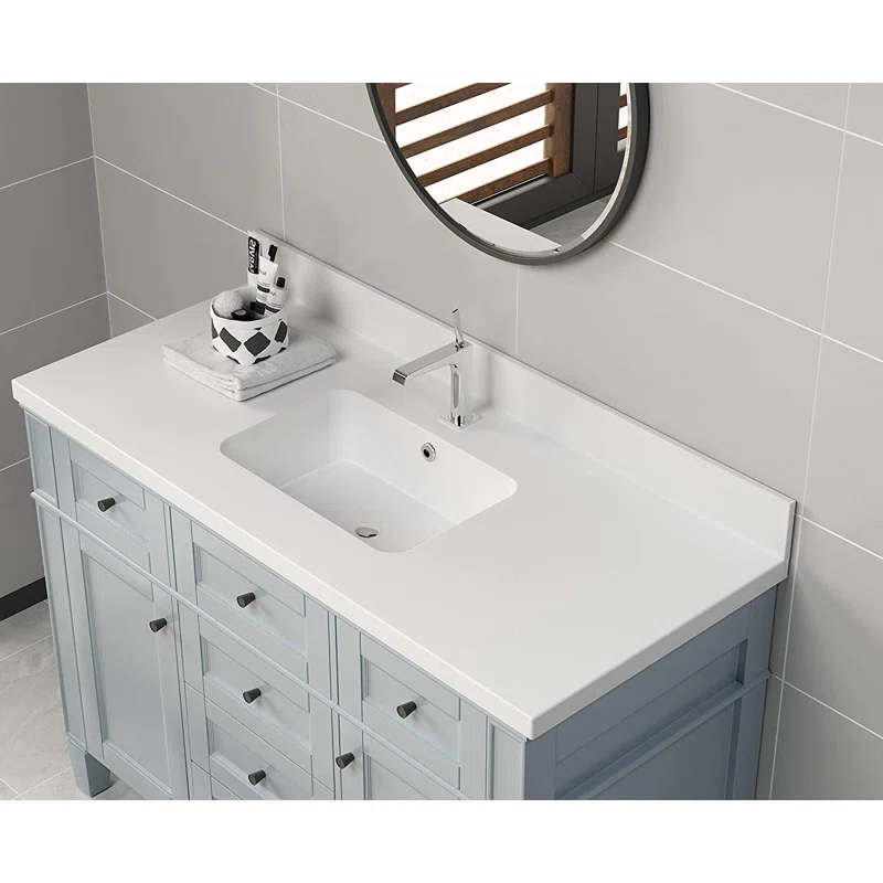 Dyconn Faucet 51'' Single Bathroom Vanity Top with Sink