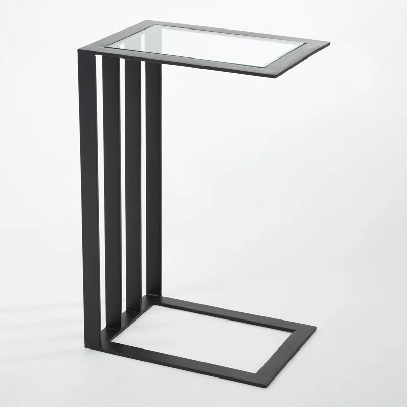 Global Views Cantilever Side Table-Bronze