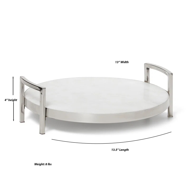 Roselli Trading Company Roman Marble Bar Serving Tray