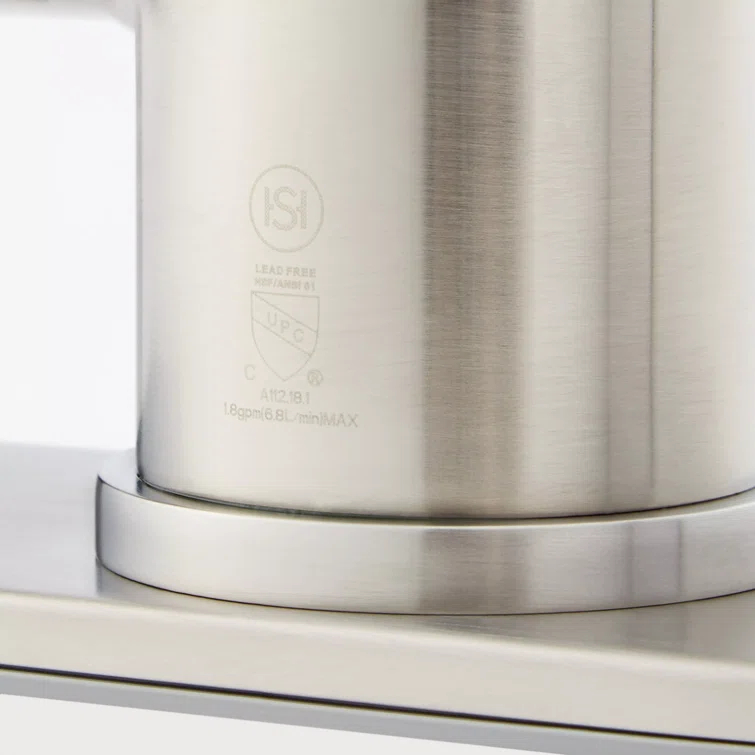 Signature Hardware Ridgeway Single Hole Pull Down Touchless Kitchen Faucet with Deck Plate 482397