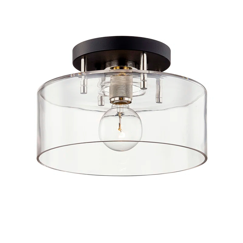 Troy Lighting Bergamot Station 1 Light Semi Flush