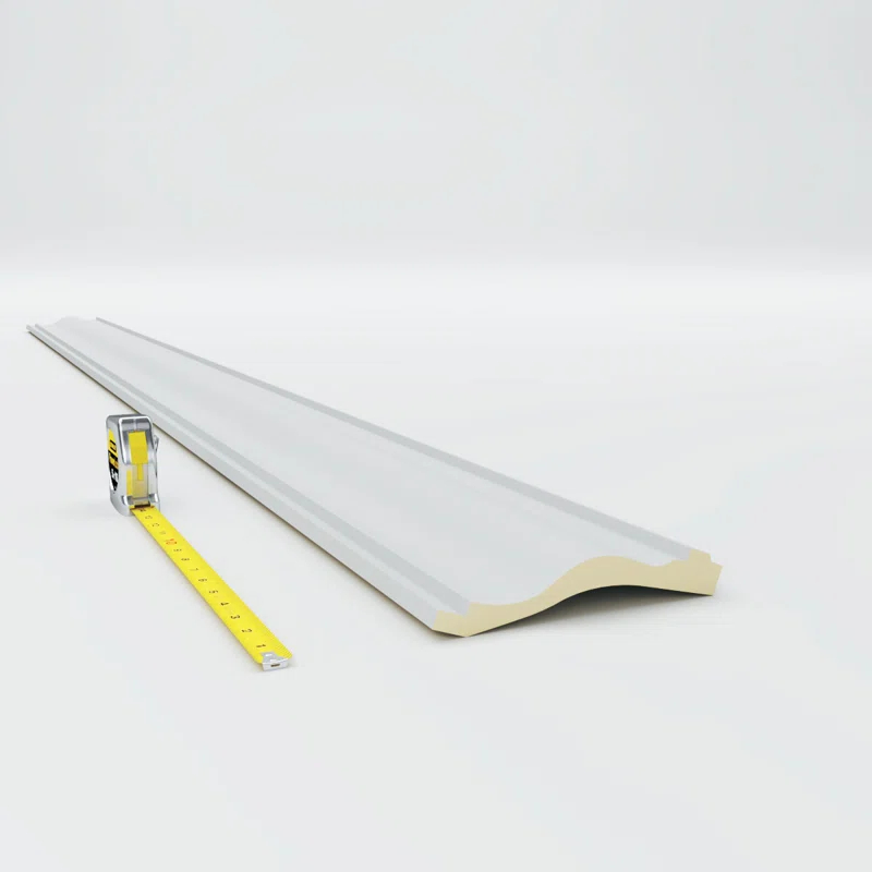 Ekena Millwork 7 1/8"H x 3 1/4"P x 7 3/4"F x 94 1/2"L Milton Smooth Crown Moulding