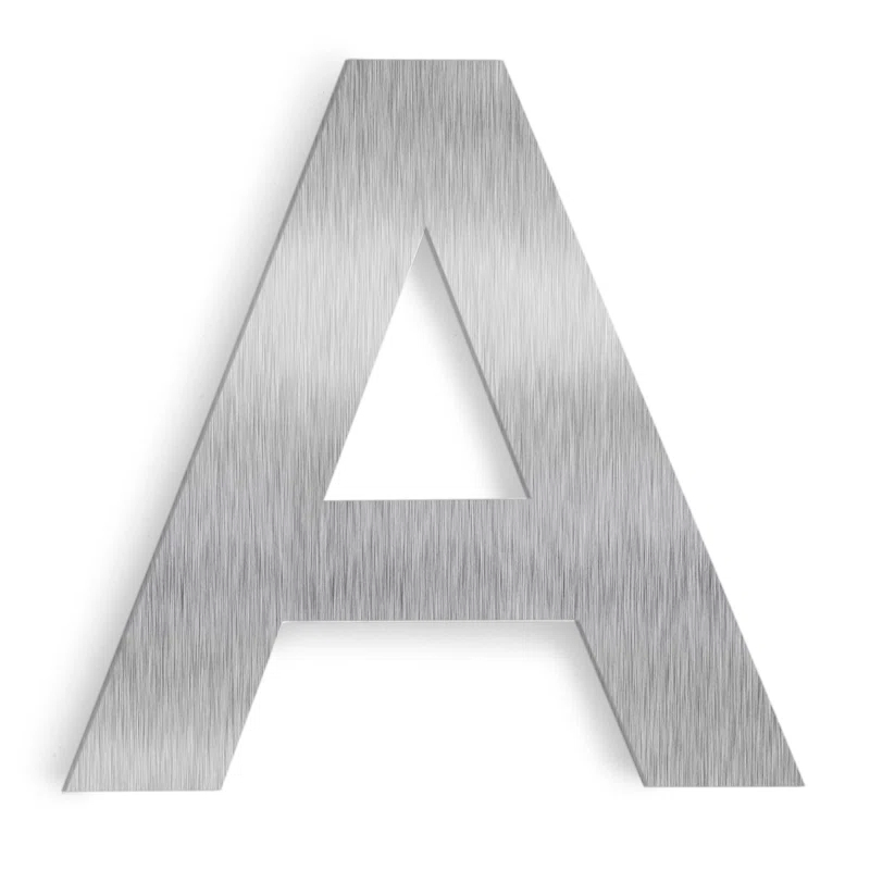 6'' H Stainless Steel House Letter